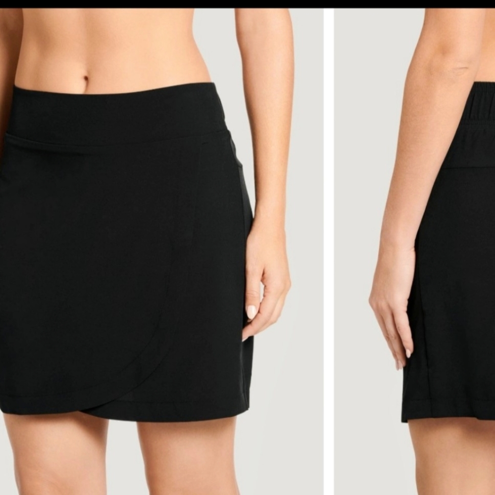 NWT Jockey Black Athletic Skort Small